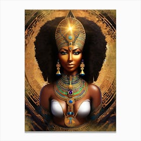 Black Beautiful Woman Canvas Print