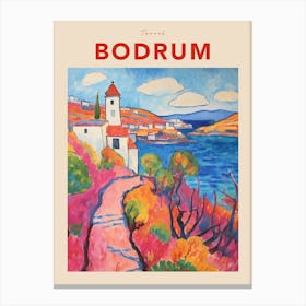 Data Set 40 Fauvist Travel Poster Canvas Print