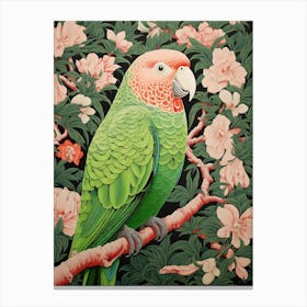 Ohara Koson Inspired Bird Painting Parrot 1 Canvas Print