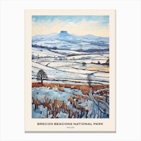 Brecon Beacons National Park Wales 1 Poster Canvas Print