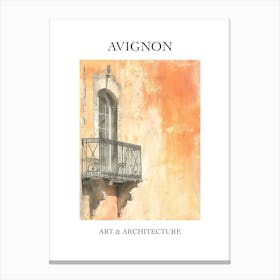 Avignon Travel And Architecture Poster 2 Canvas Print