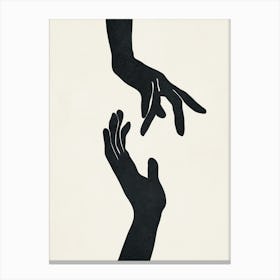 Abstract Hands Canvas Print