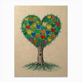 Heart Tree 11 Canvas Print