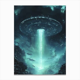 Alien Spaceship 1 Canvas Print