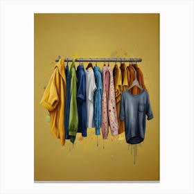 Clothes Hanger Canvas Print