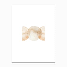 Peach Marble Canvas Print