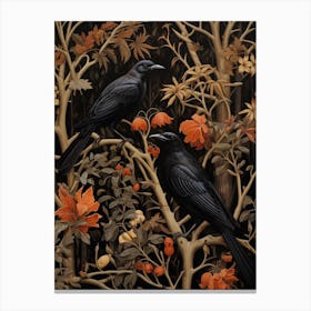 Dark And Moody Botanical Baldpate Canvas Print