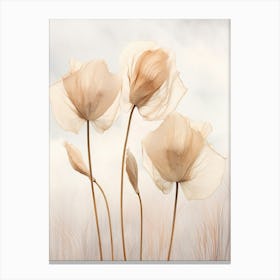 Boho Dried Flowers Flamingo Flower 4 Canvas Print