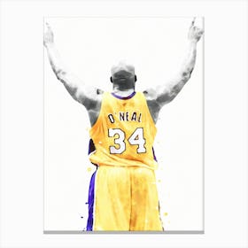 Shaquille O Neal Los Angeles Lakers Canvas Print