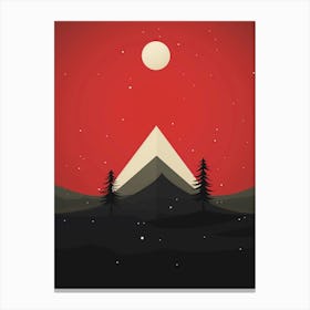red sky Canvas Print