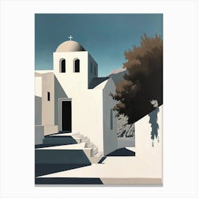 Santorini Church Canvas Print