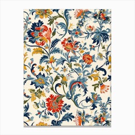 Aster Amaze London Fabrics Floral Pattern 8 Canvas Print