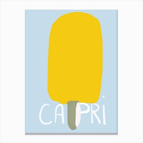 Capri Summer Ice Canvas Print
