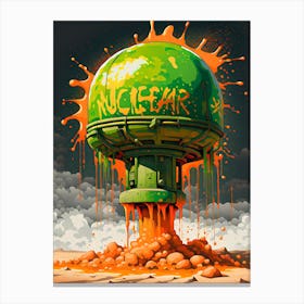 Nuclear Orange 1 Canvas Print