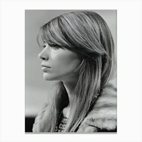 French Singer Francoise Hardy Canvas Print