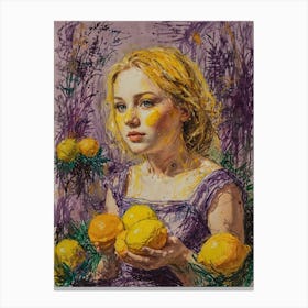 Lemon Girl Canvas Print