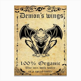 Demon Wings Canvas Print