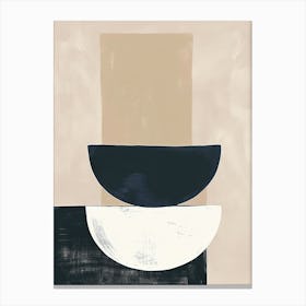 Neutral Drift Minimalist Style Canvas Print