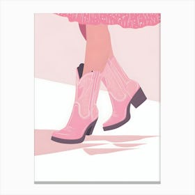 Cowgirl Boots Canvas Print