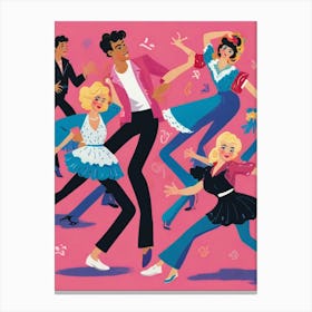 Dancers At The Disco Canvas Print