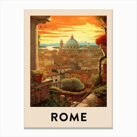 Vintage Travel Poster Rome 6 Canvas Print
