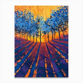 Sunset Trees 2 Canvas Print