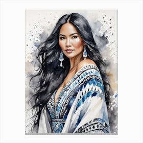 Asian Woman Canvas Print