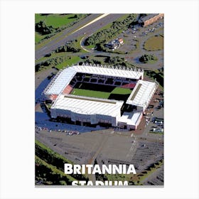 Britannia Stadium, Stoke, Stadium, Football, Art, Soccer, Wall Print, Art Print Canvas Print