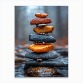 Balancing Stones 9 Canvas Print