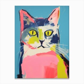 Cat Painting Canvas Print