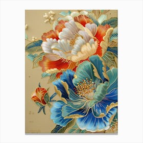 Chinese Flower Painting 48 Canvas Print