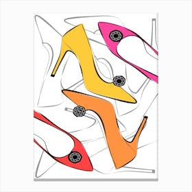 Happy Heels Canvas Print