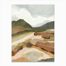 Earthy mountain view Canvas Print