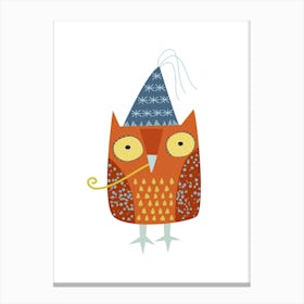 Party Owl Canvas Print