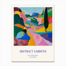 Colourful Gardens Tresco Abbey Gardens United Kingdom 2 Blue Poster Canvas Print
