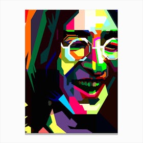 John Lennon The Beatles Pop Art WPAP Canvas Print