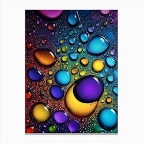Water Droplets (1) Canvas Print