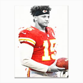 Patrick Mahomes Portrait Kansas City Canvas Print