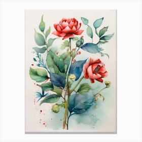 Red Roses 3 Canvas Print