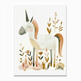 Charming Nursery Kids Animals Unicorn 2 Canvas Print