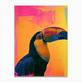 Polaroid Inspired Toucans 1 Canvas Print