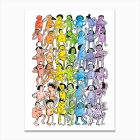 Human Rainbow Canvas Print