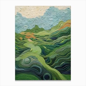 Wavy Landscape Canvas Print