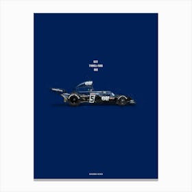 Cars in Colors, Tyrrell 006 Canvas Print