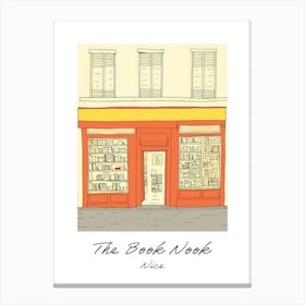 Nice The Book Nook Pastel Colours 2 Poster Canvas Print