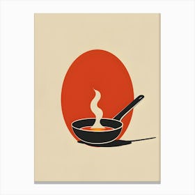 Fried Egg In A Frying Pan Canvas Print