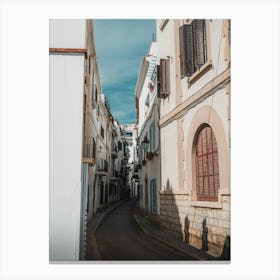 Narrow Street In Old Town Canvas Print