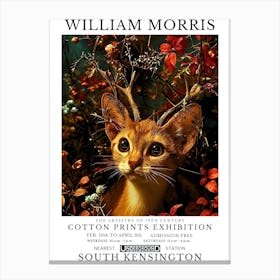 William Morris Exhibition Animals Series 15 Canvas Print