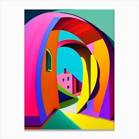 Wormhole Abstract Modern Pop Space Canvas Print