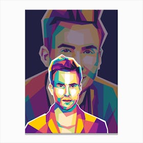 Musik Adam Levine Canvas Print